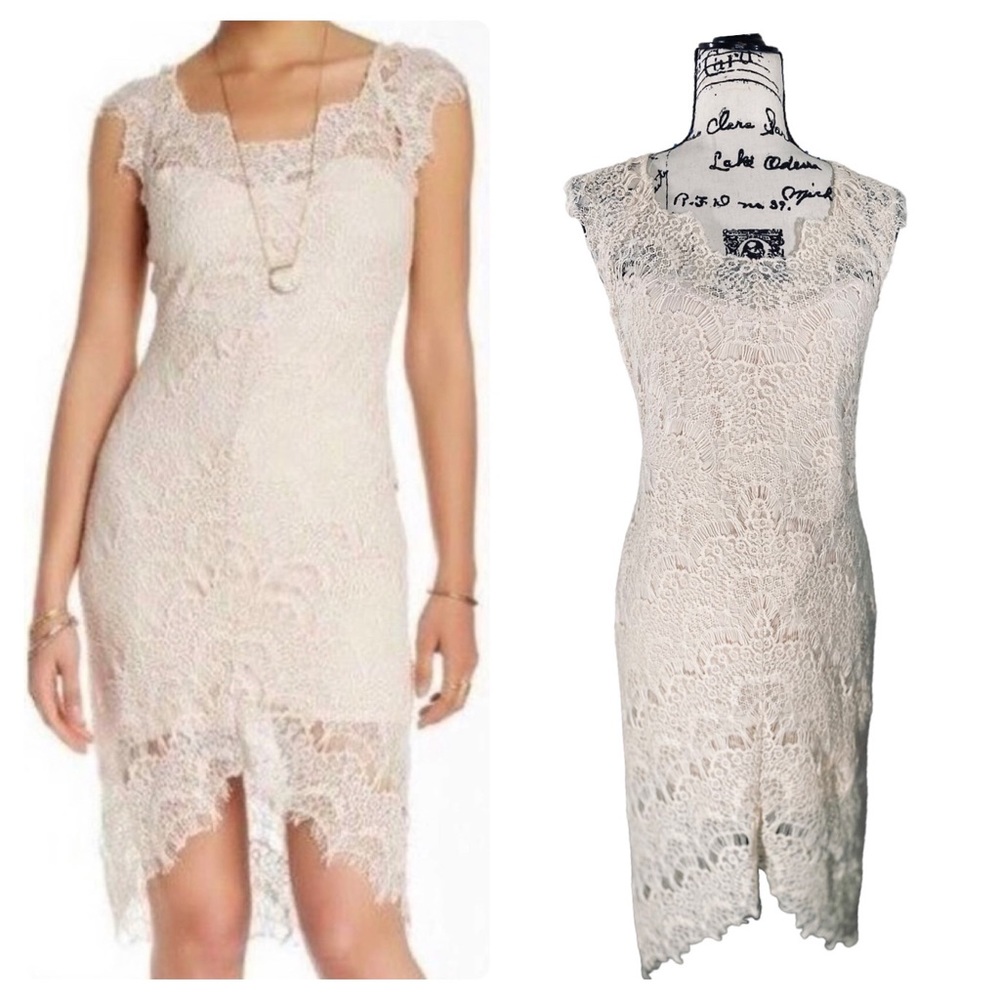 Free People - Intimately Free - Sleeveless Lace Bodycon Style - Size M - Beige - Picture 2 of 15